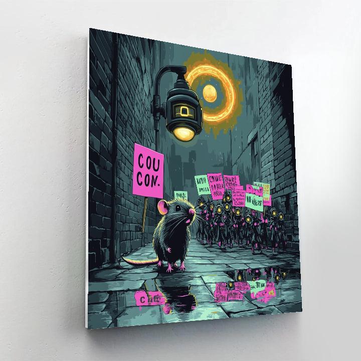 CCTV Halo Over The Rat Parade paint by numbers