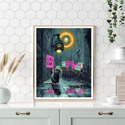 CCTV Halo Over The Rat Parade paint by numbers