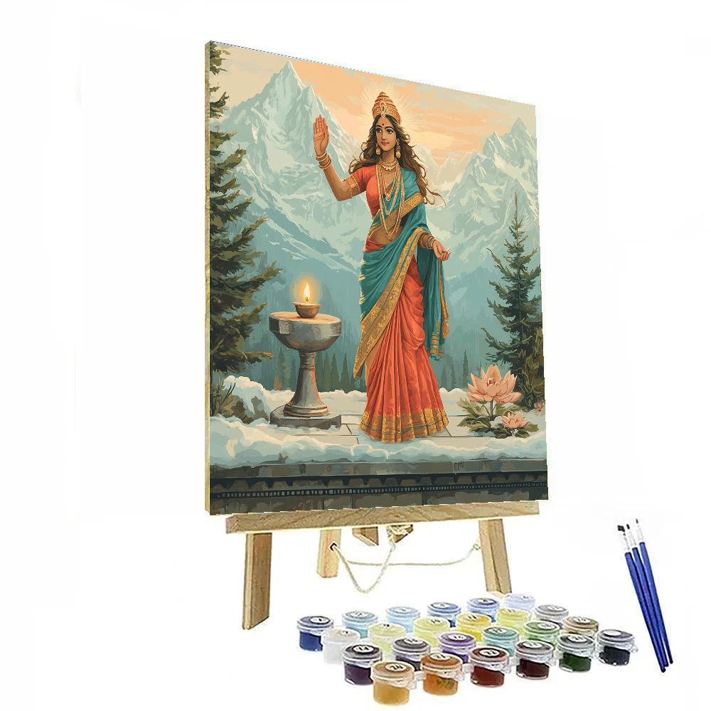 Parvati Mountain Forge Blessing Paint by numbers art