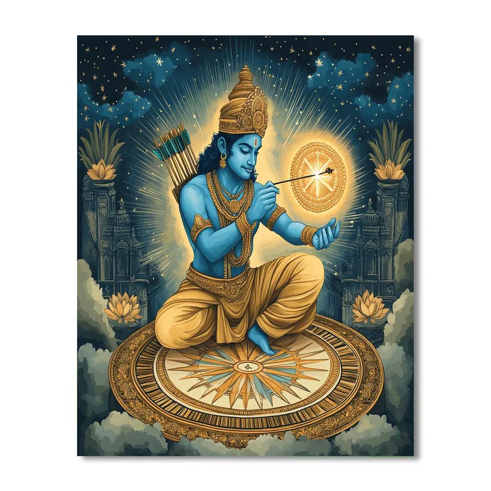 Celestial Cartographer Rama paint by number