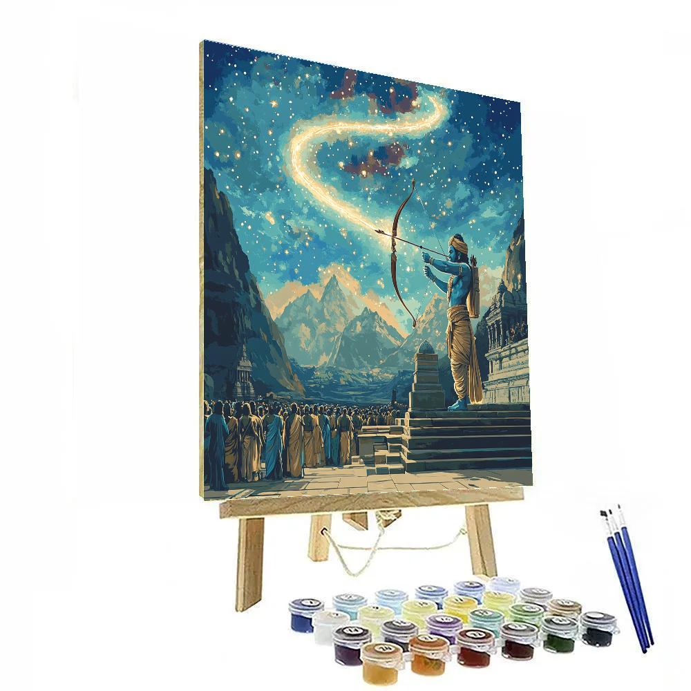 Sacred Observatory With Rama Light Arrow paint by numbers