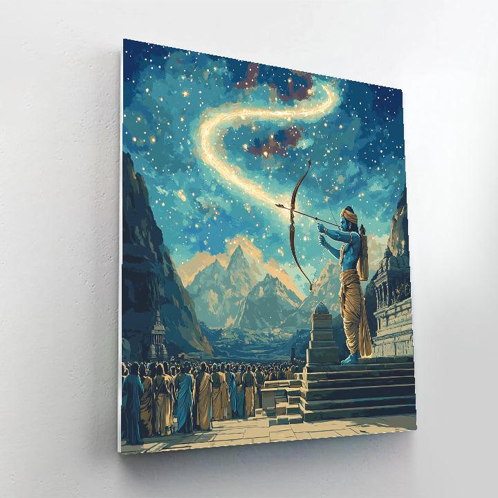 Sacred Observatory With Rama Light Arrow paint by numbers
