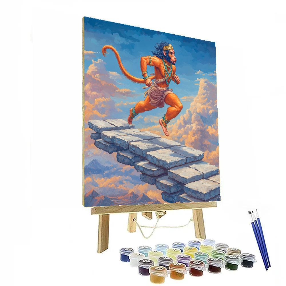 Sky Bridge Runner Hanuman Numbered painting kits