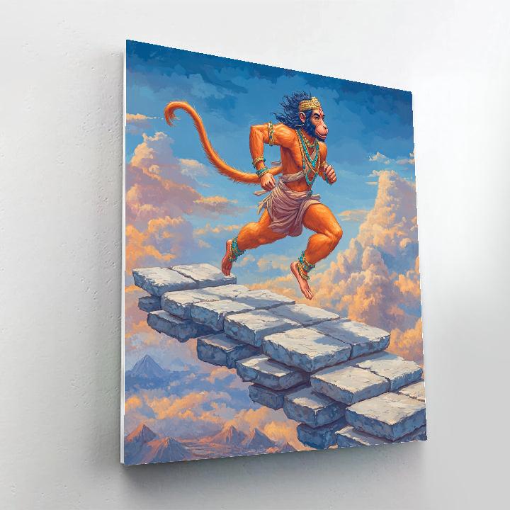 Sky Bridge Runner Hanuman Numbered painting kits