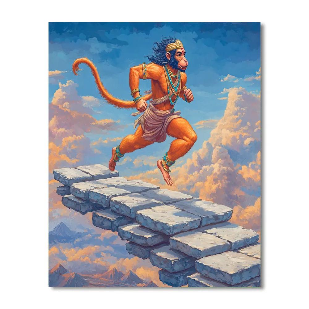 Sky Bridge Runner Hanuman Numbered painting kits