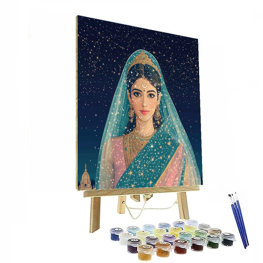 Starlit Parvati With Constellation Veil Paint by numbers kits