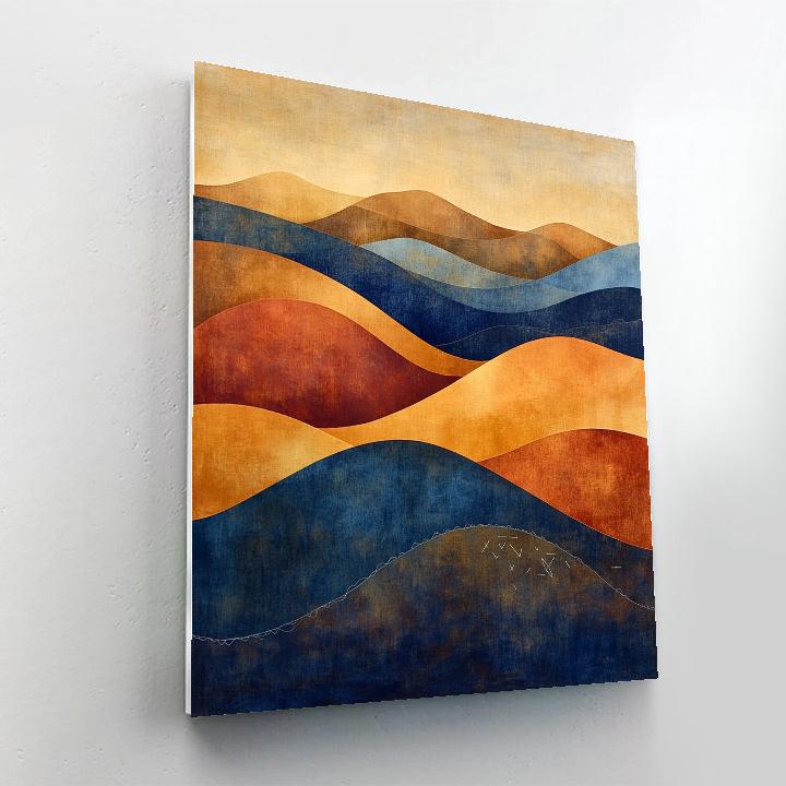 Paul Klee Inspired Celestial Polyphony painting number kit