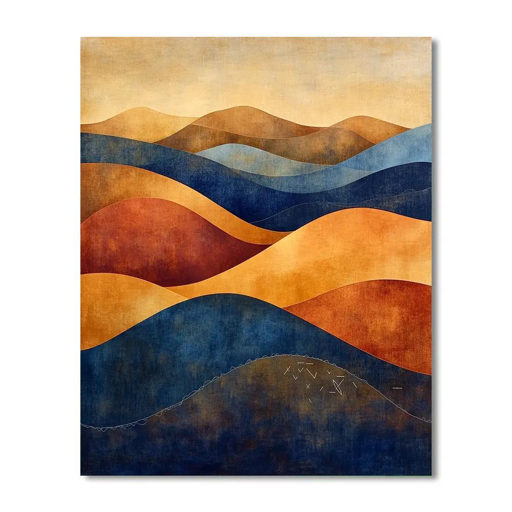 Paul Klee Inspired Celestial Polyphony painting number kit