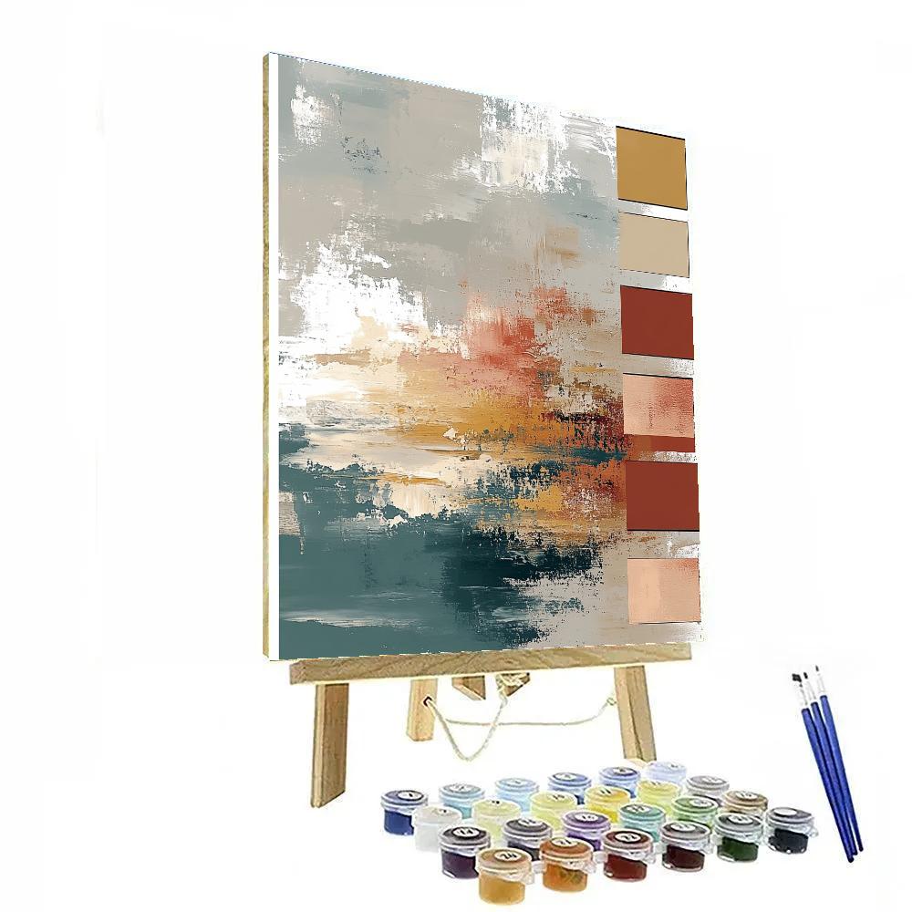 Paul Klee Inspired Lattice Of Quiet Aurorae Painting by numbers kit