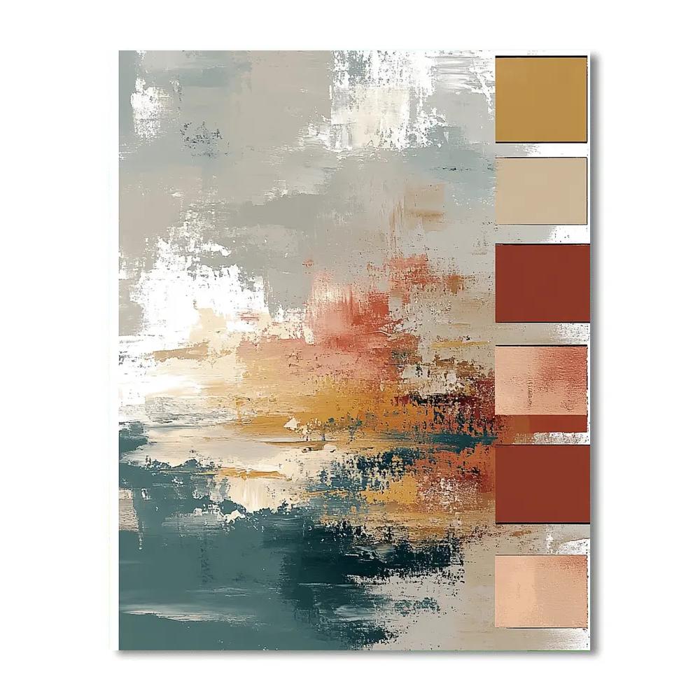 Paul Klee Inspired Lattice Of Quiet Aurorae Painting by numbers kit