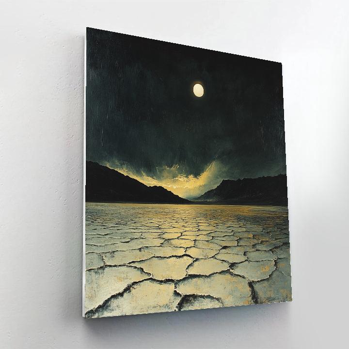 Francisco Goya Inspired Eclipse Over Salt Flats Numbered painting kits