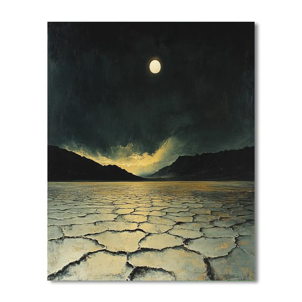 Francisco Goya Inspired Eclipse Over Salt Flats Numbered painting kits