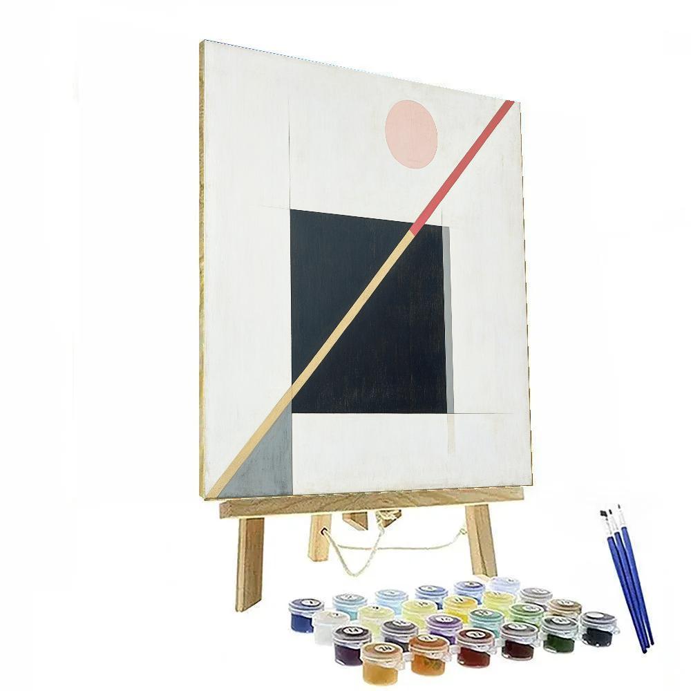 Kazimir Malevich Inspired Pulsar Silence Grid paint by color