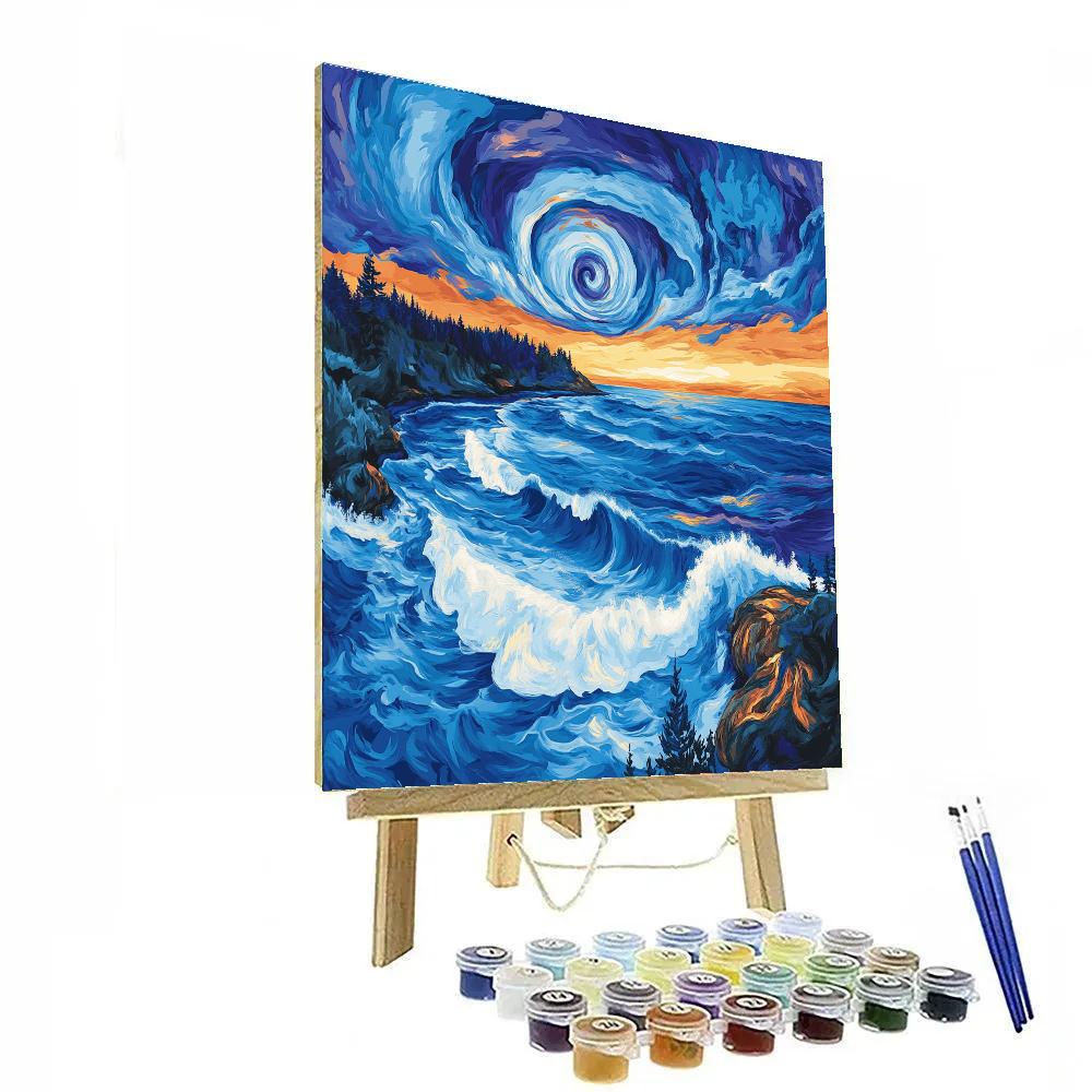 Emily Carr Inspired Stormbreak Along Driftwood Tide Line DIY paint by numbers