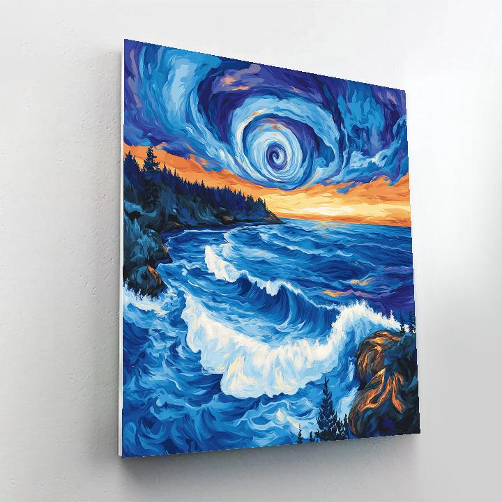 Emily Carr Inspired Stormbreak Along Driftwood Tide Line DIY paint by numbers