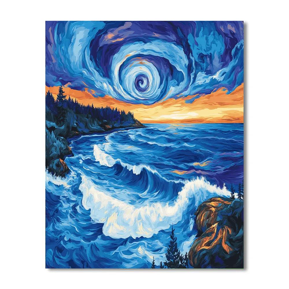 Emily Carr Inspired Stormbreak Along Driftwood Tide Line DIY paint by numbers