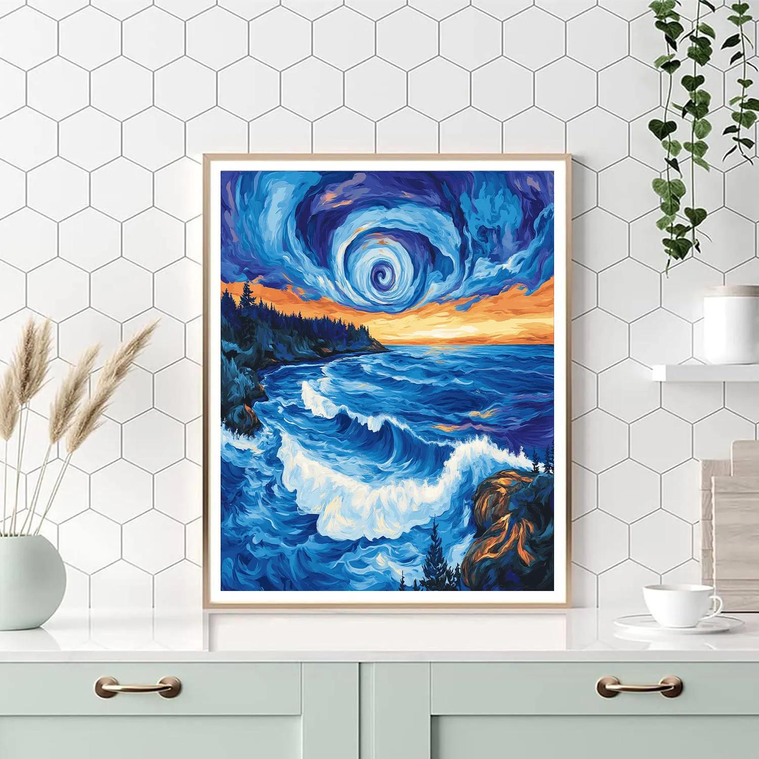 Emily Carr Inspired Stormbreak Along Driftwood Tide Line DIY paint by numbers