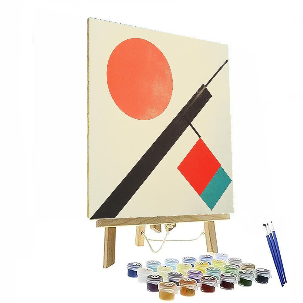 Kazimir Malevich Inspired Event Horizon Equilibrium painting number kit