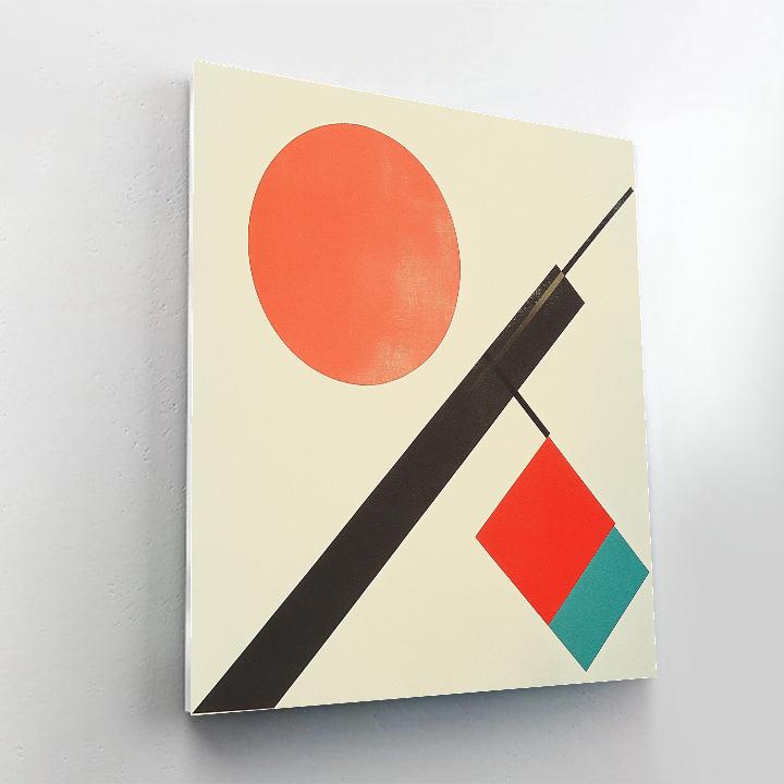 Kazimir Malevich Inspired Event Horizon Equilibrium painting number kit