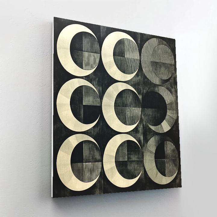 M.C. Escher Inspired Möbius Eclipse Tessellation Paint by numbers art