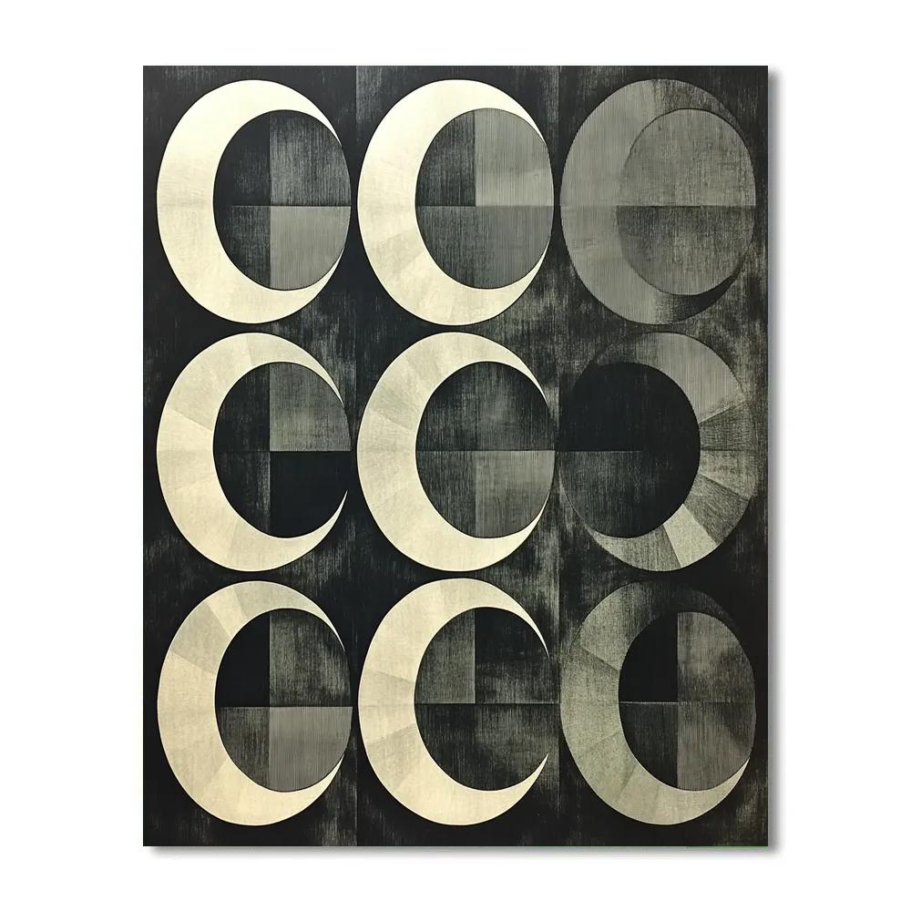 M.C. Escher Inspired Möbius Eclipse Tessellation Paint by numbers art