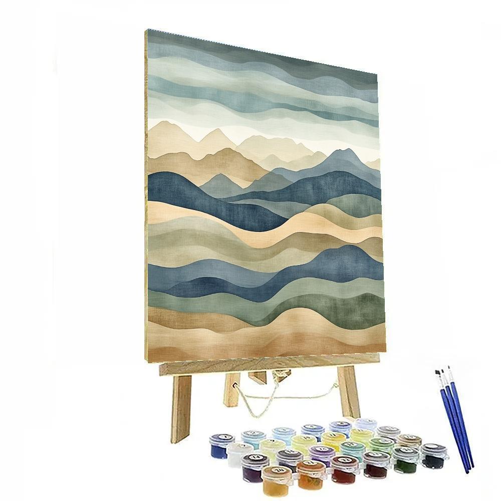 Nandalal Bose Inspired Monsoon Raga Cloud Weave Paint by numbers kits