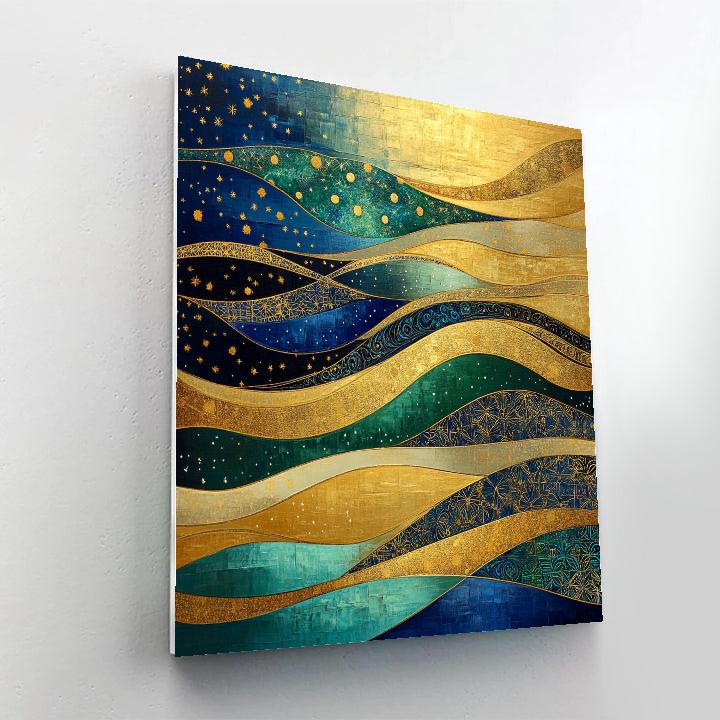 Gustav Klimt Inspired Aurora Symphony Of Quiet Time Numbered painting kits