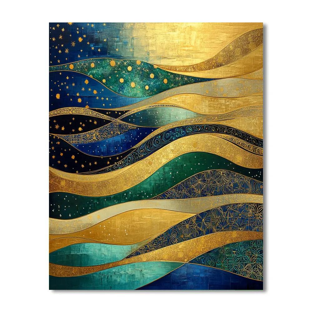 Gustav Klimt Inspired Aurora Symphony Of Quiet Time Numbered painting kits