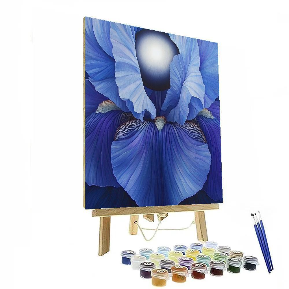 Georgia O’Keeffe Inspired Lunar Iris Eclipse Paint by numbers kits