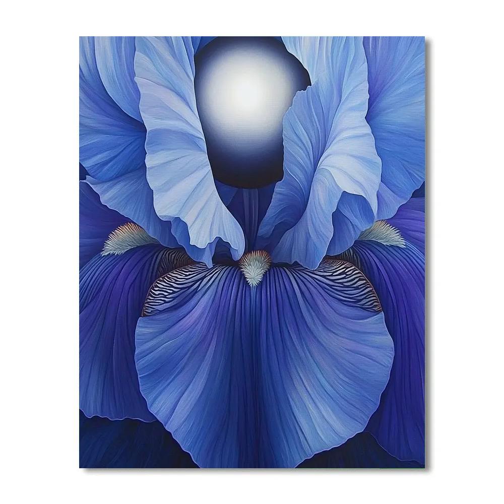 Georgia O’Keeffe Inspired Lunar Iris Eclipse Paint by numbers kits