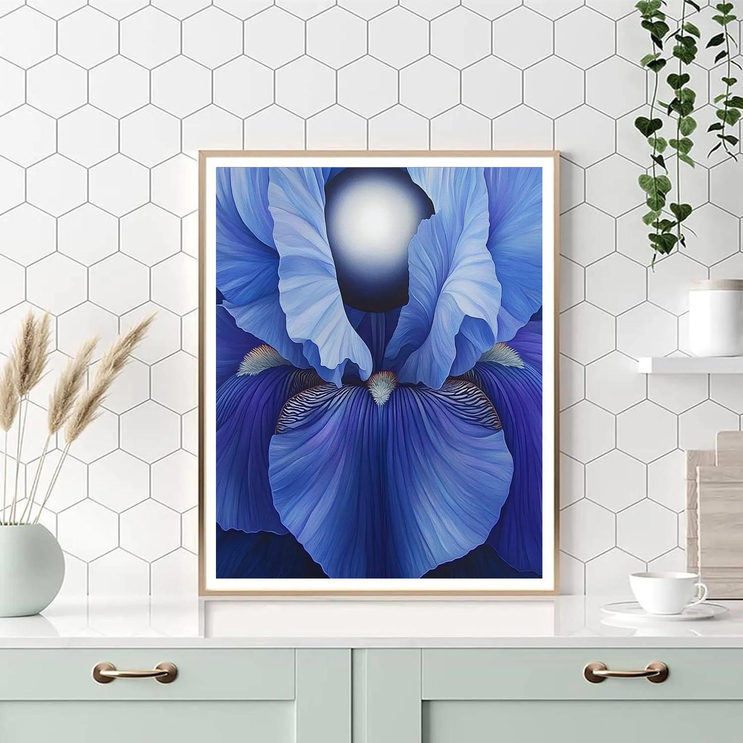 Georgia O’Keeffe Inspired Lunar Iris Eclipse Paint by numbers kits