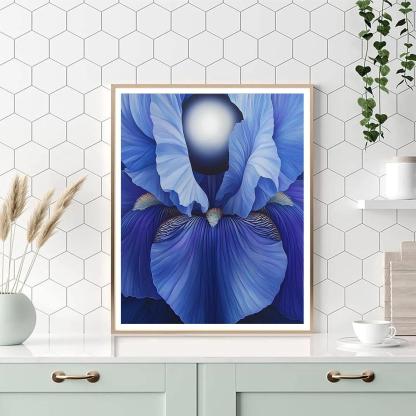 Georgia O’Keeffe Inspired Lunar Iris Eclipse Paint by numbers kits