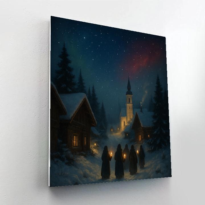 Christmas Midnight Carol Christmas Paint by numbers art