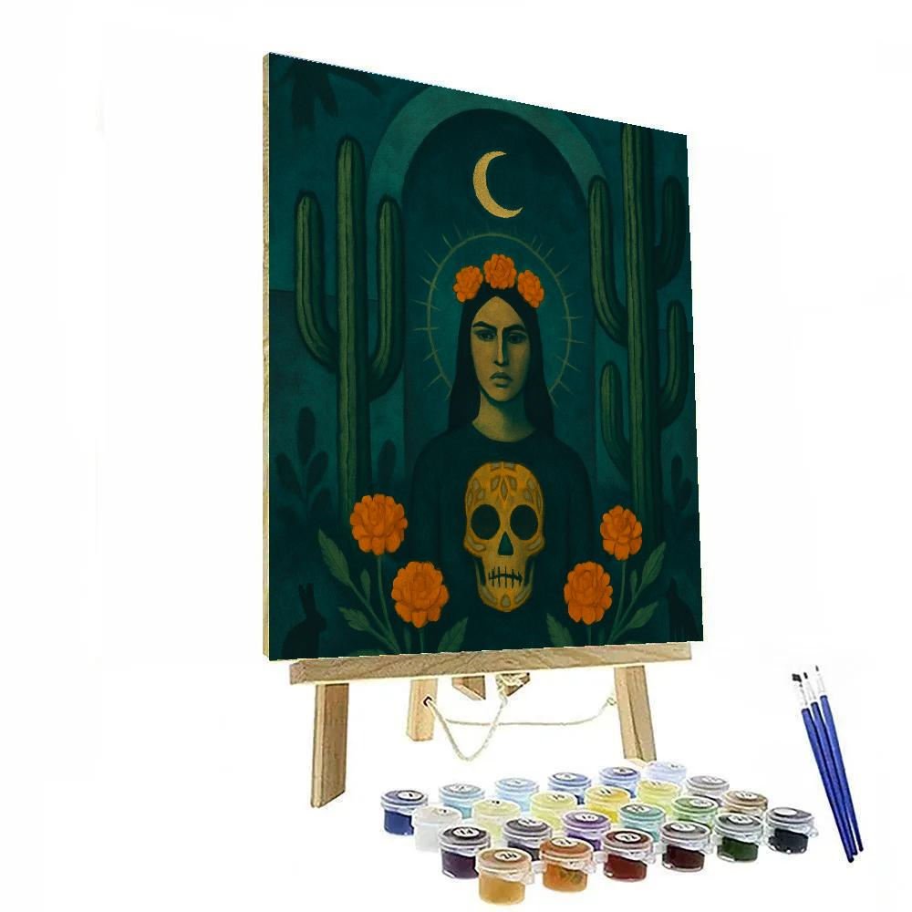Frida Kahlo Cactus Moon Frida Kahlo Paint by numbers art