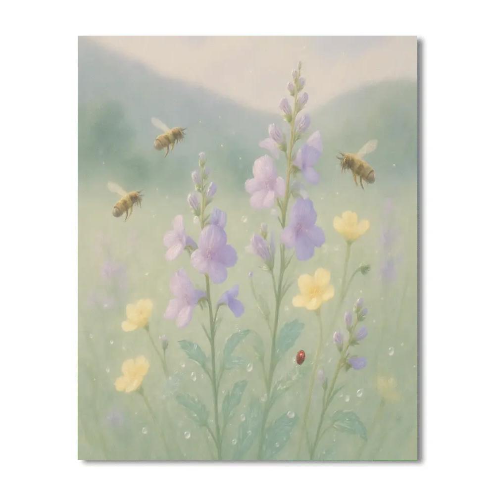Flower Meadow Whisper Flower Number painting