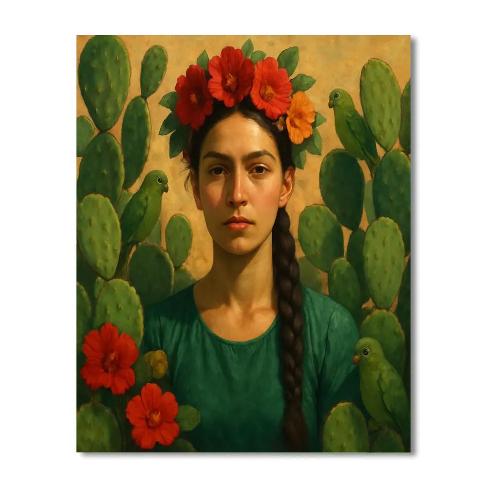 Frida Desert Bloom DIY paint by numbers