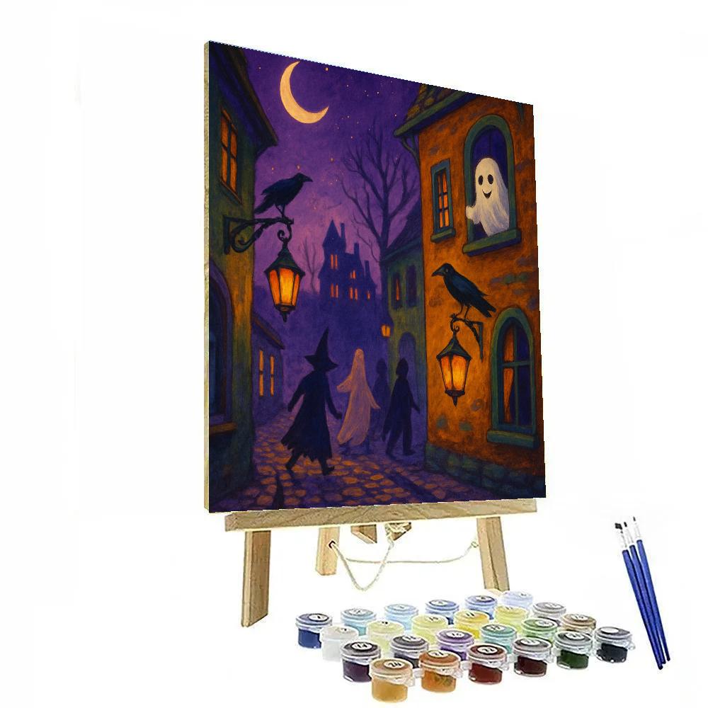 Halloween Night Parade paint by number
