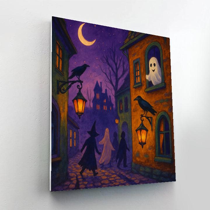 Halloween Night Parade paint by number