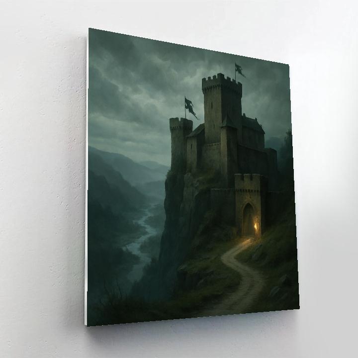 Castle Mist Overlook Numbered painting kits