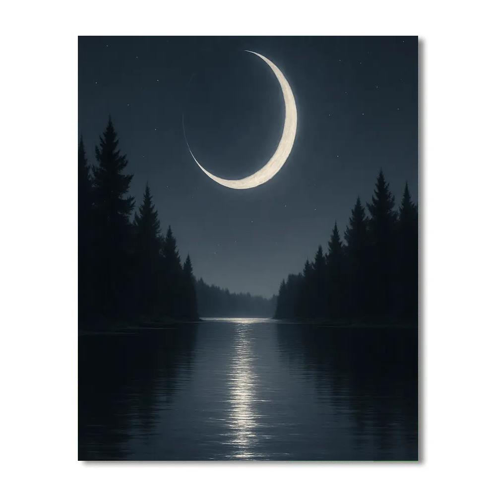 Moon Silver Quiet Paint by numbers kits