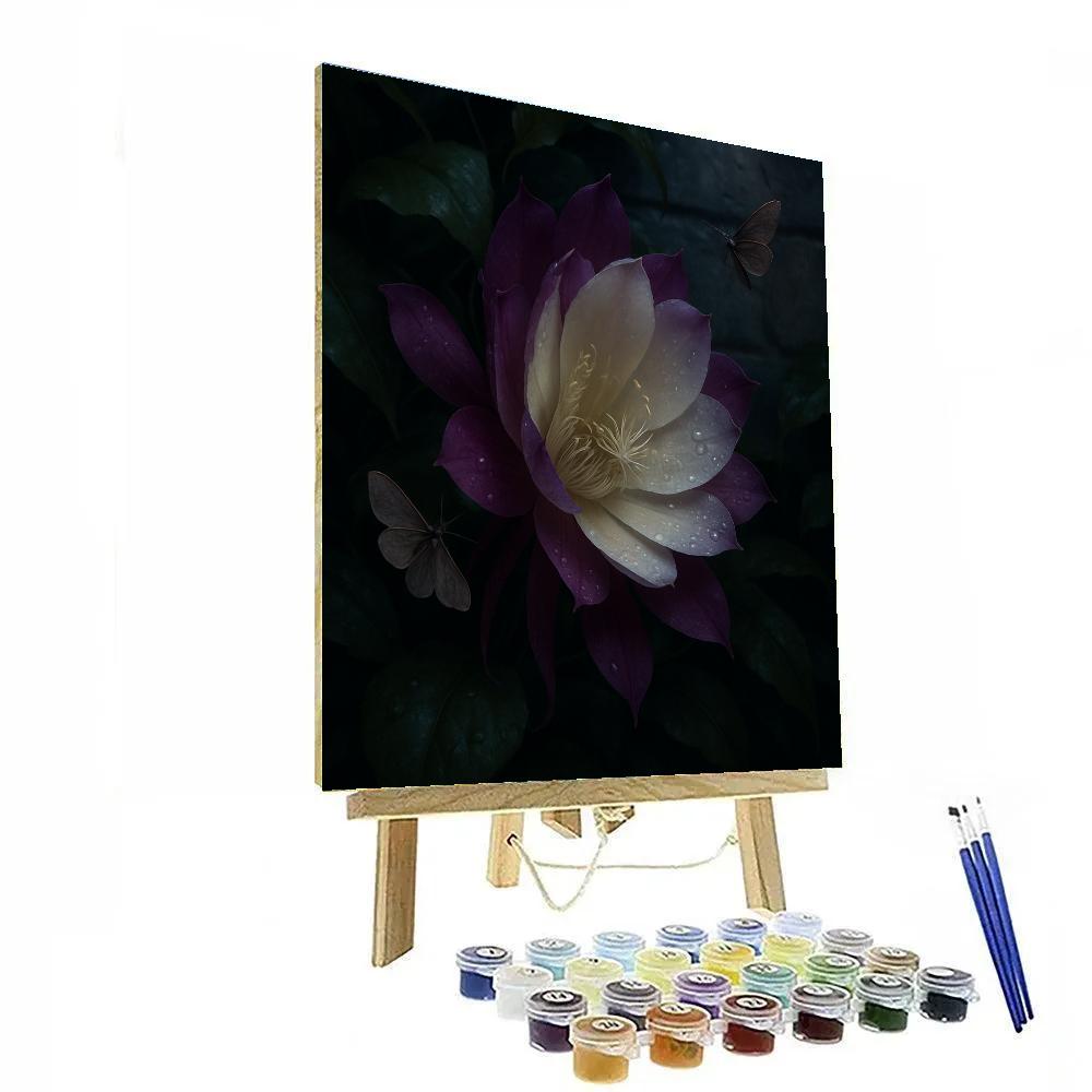 Flower Midnight Bloom paint by number