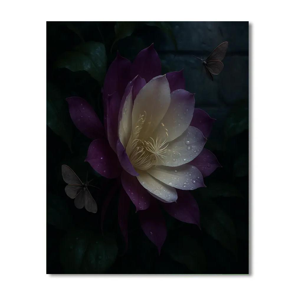 Flower Midnight Bloom paint by number