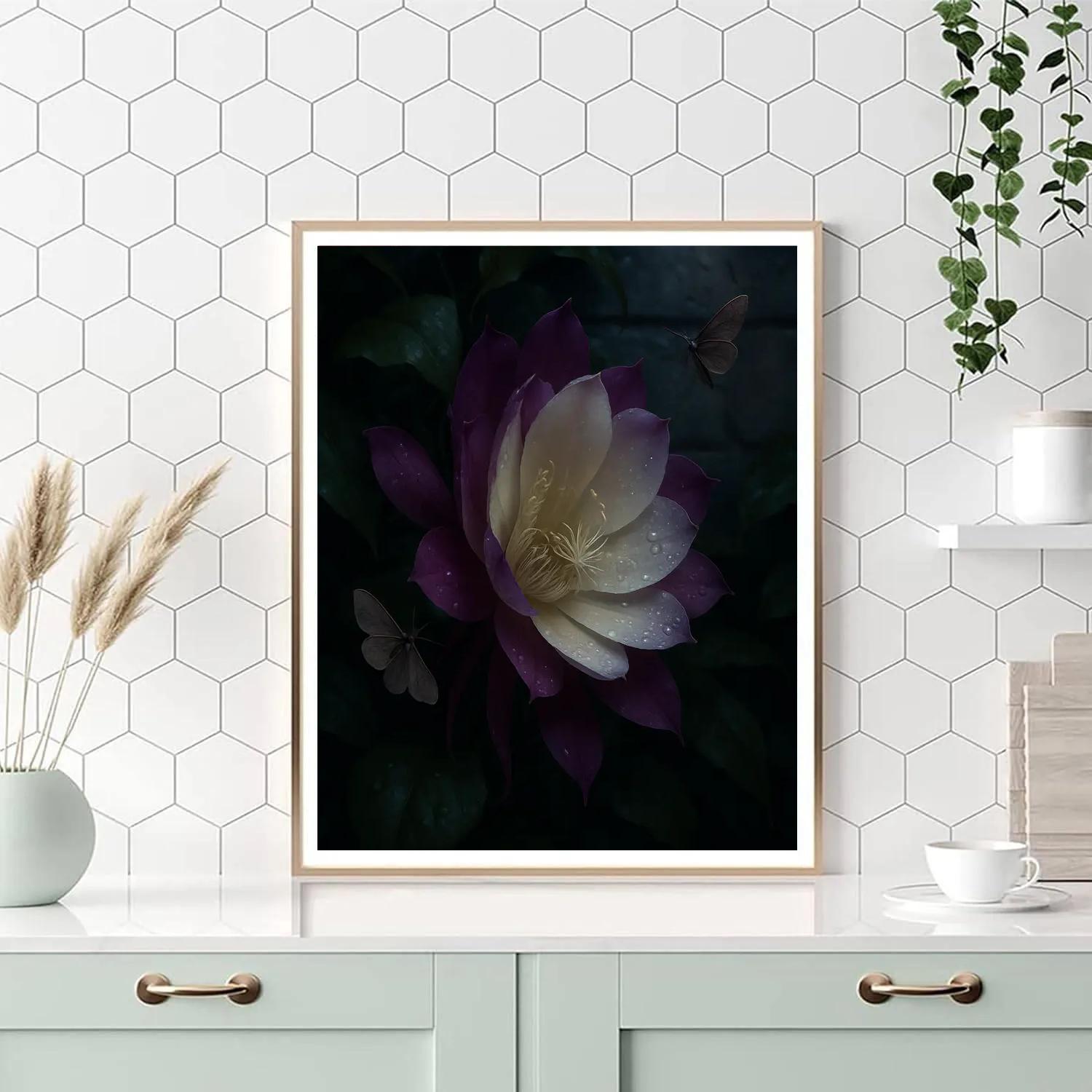 Flower Midnight Bloom paint by number