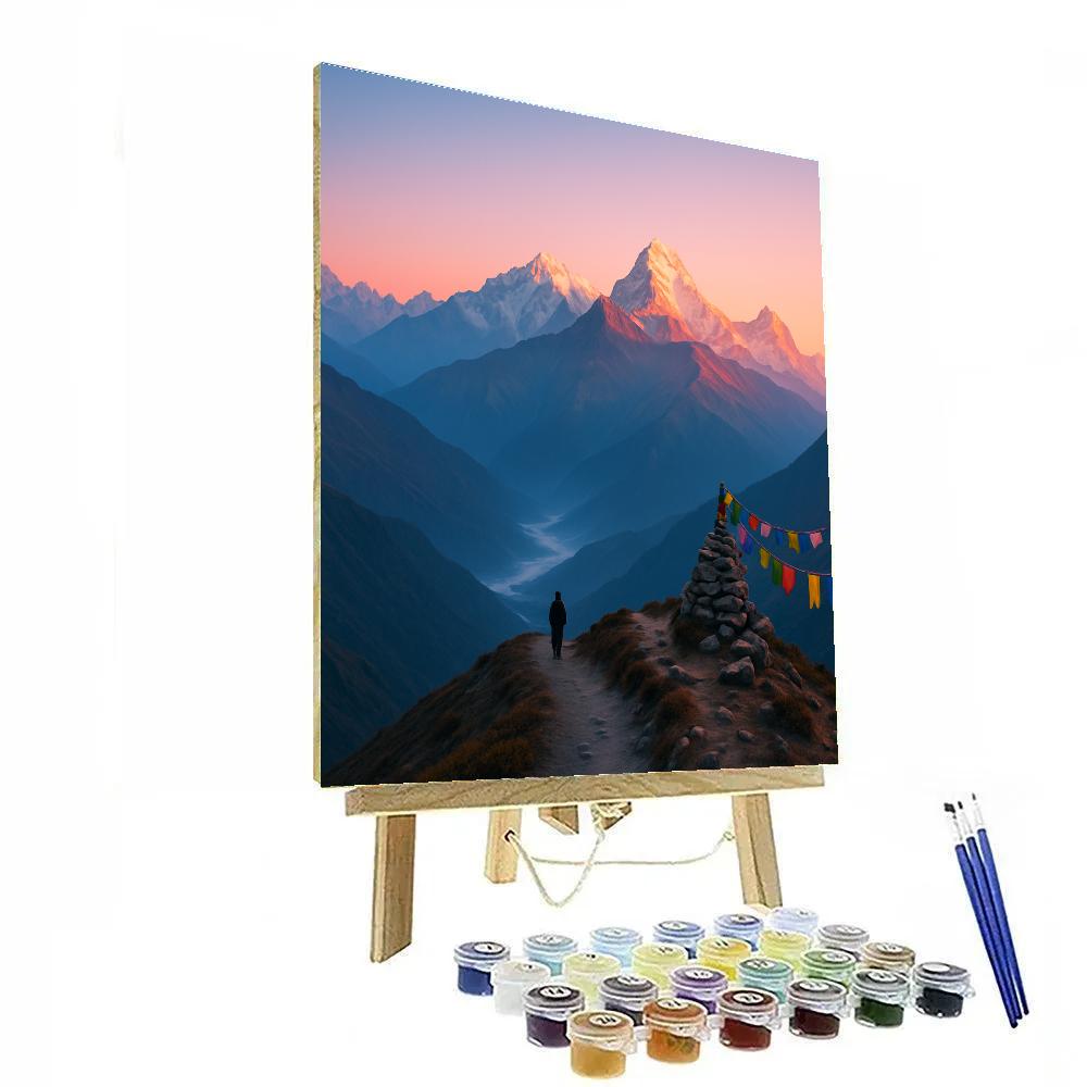 Mountain Dawn Traverse paint by number