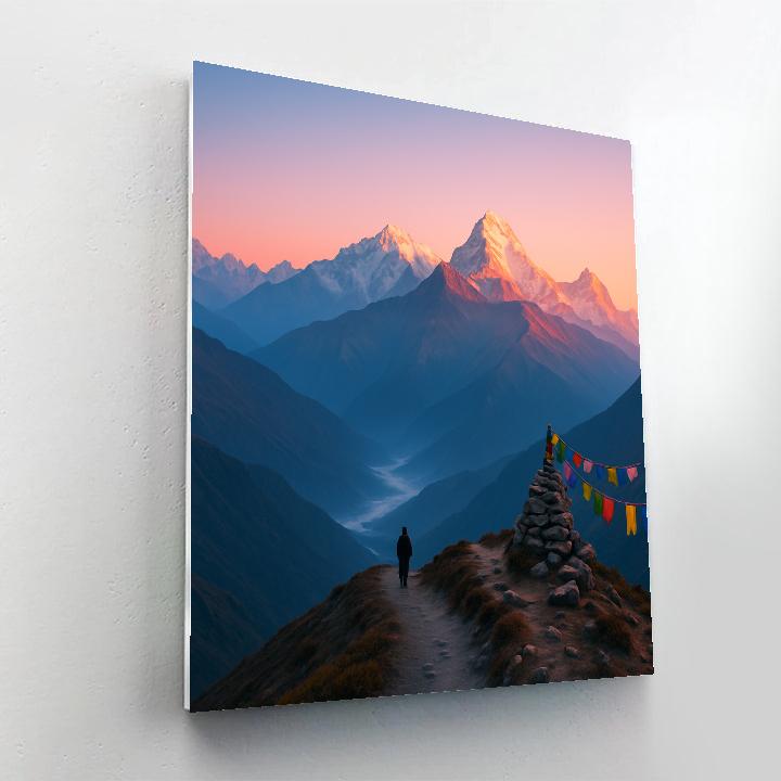 Mountain Dawn Traverse paint by number