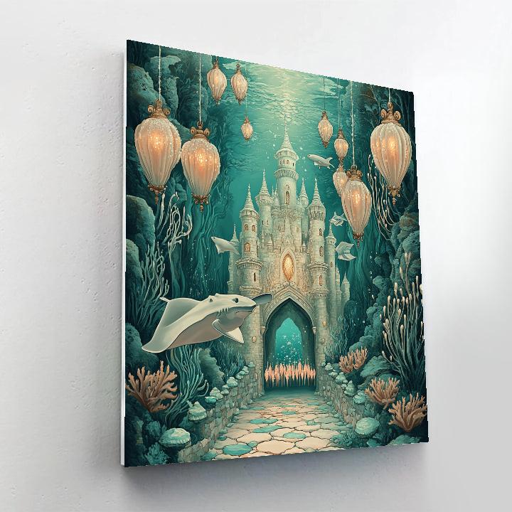 Tideglass Castle Reef Citadel paint by number