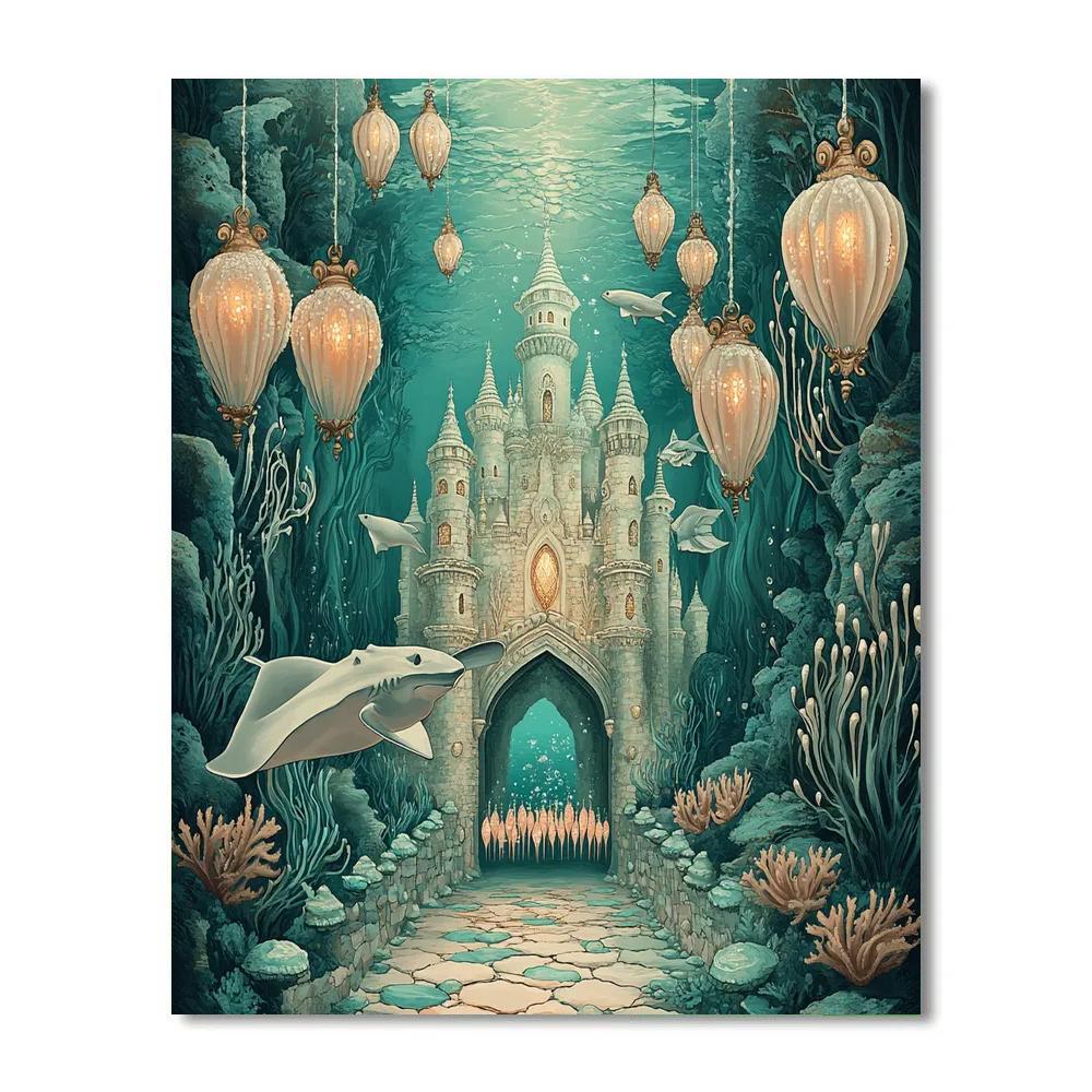 Tideglass Castle Reef Citadel paint by number