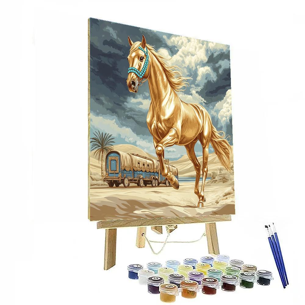 Monsoon Caravan Horse Paint by numbers art