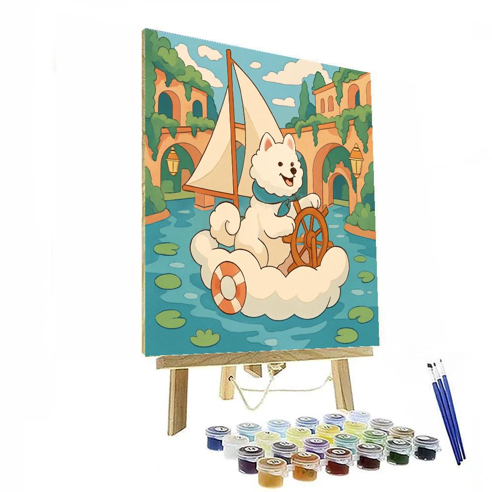 Cloud Sailor Dog Expedition DIY paint by numbers