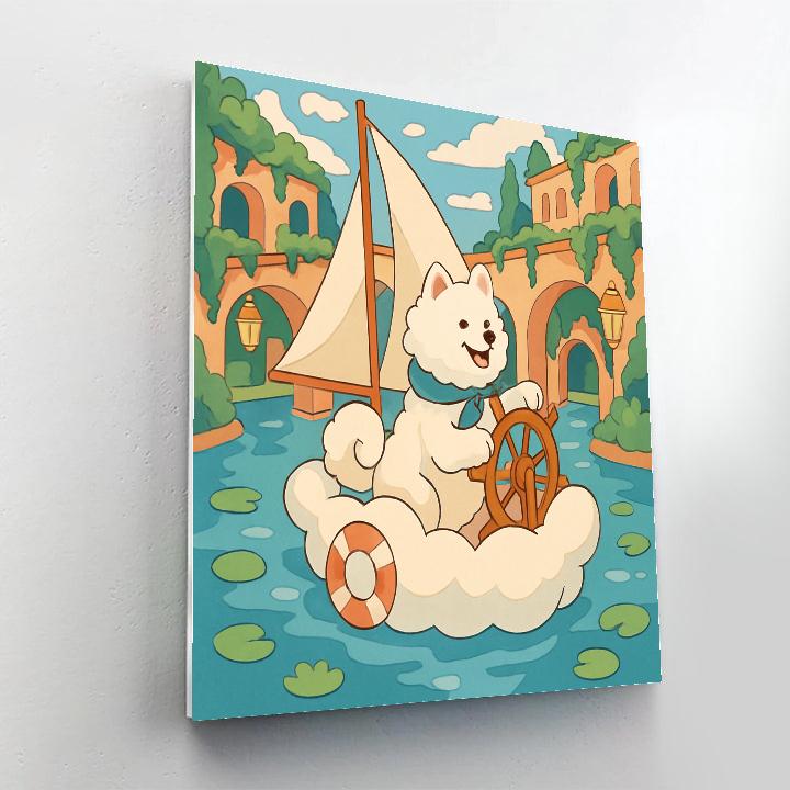 Cloud Sailor Dog Expedition DIY paint by numbers